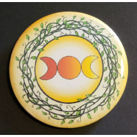Badges - Triple Goddess, Yellow
